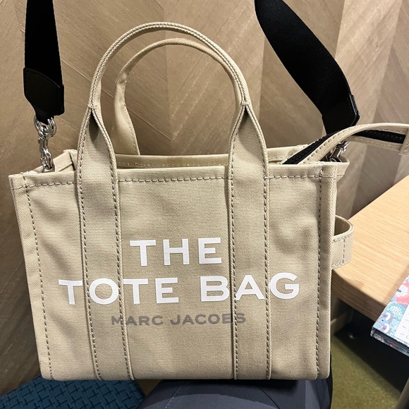 Marc Jacobs Tan Tote with Black Straps